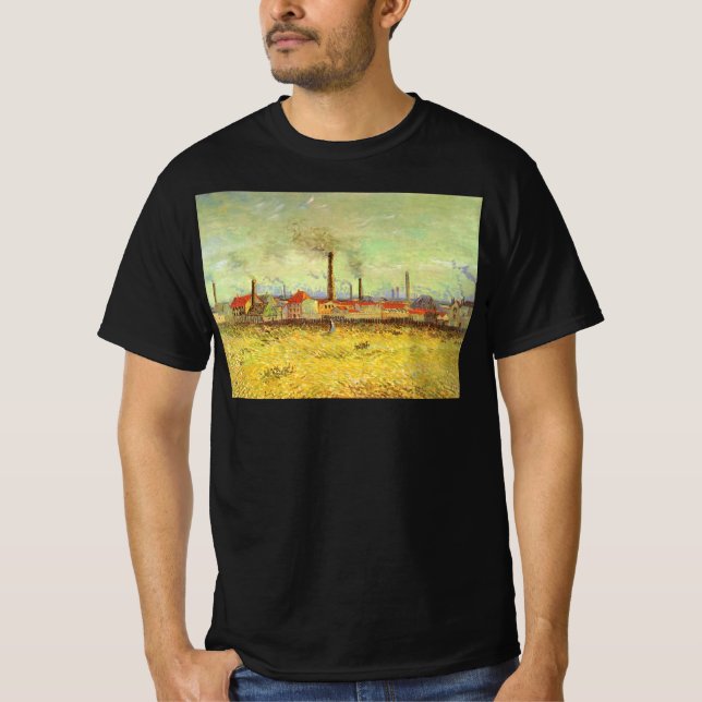 Vincent van Gogh - Factories at Asnieres T-Shirt (Front)
