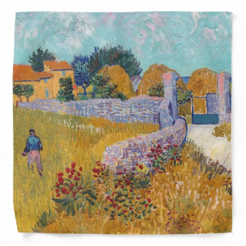 Vincent van Gogh _ Farmhouse in Provence  Bandana