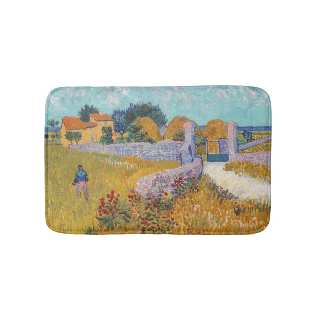 Vincent van Gogh - Farmhouse in Provence Bath Mat (Front)