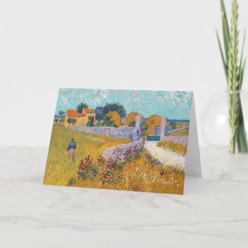 Vincent van Gogh _ Farmhouse in Provence Card