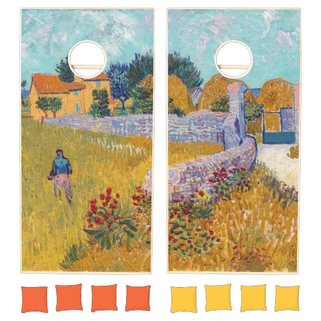 Vincent van Gogh - Farmhouse in Provence Cornhole Set (Set)