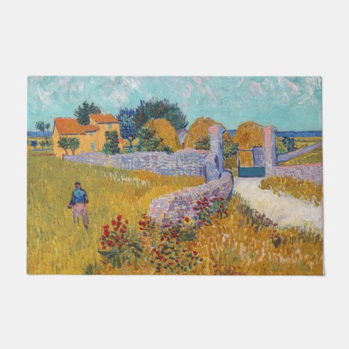 Vincent van Gogh _ Farmhouse in Provence Doormat