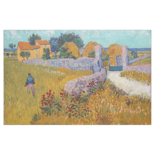 Vincent van Gogh _ Farmhouse in Provence Fabric