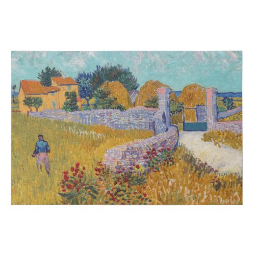 Vincent van Gogh _ Farmhouse in Provence Faux Canvas Print