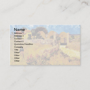 Vincent Van Gogh - Farmhouse In Provence Fine Art Business Card
