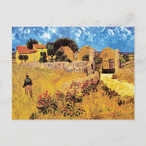 Vincent Van Gogh _ Farmhouse In Provence Fine Art Postcard