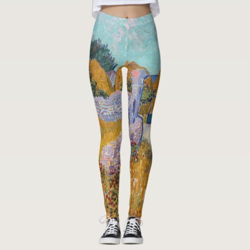 Vincent van Gogh _ Farmhouse in Provence Leggings