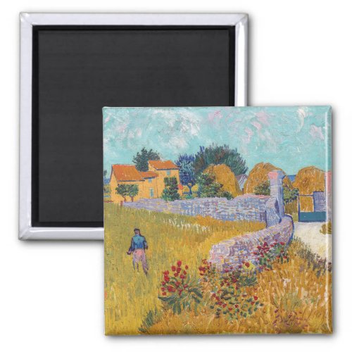Vincent van Gogh _ Farmhouse in Provence Magnet