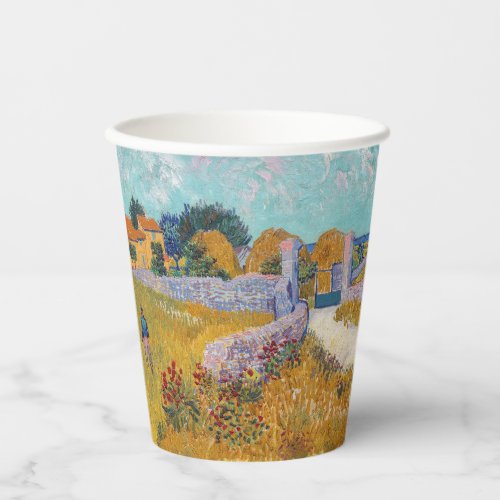 Vincent van Gogh _ Farmhouse in Provence Paper Cups
