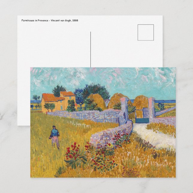 Vincent van Gogh - Farmhouse in Provence Postcard (Front/Back)