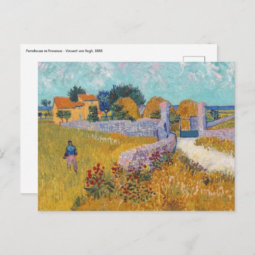 Vincent van Gogh _ Farmhouse in Provence Postcard