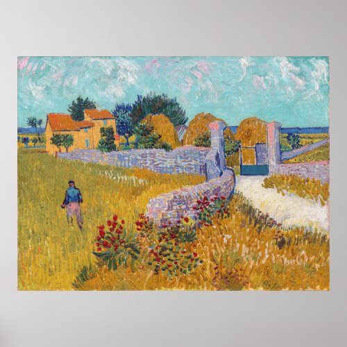 Vincent van Gogh _ Farmhouse in Provence Poster