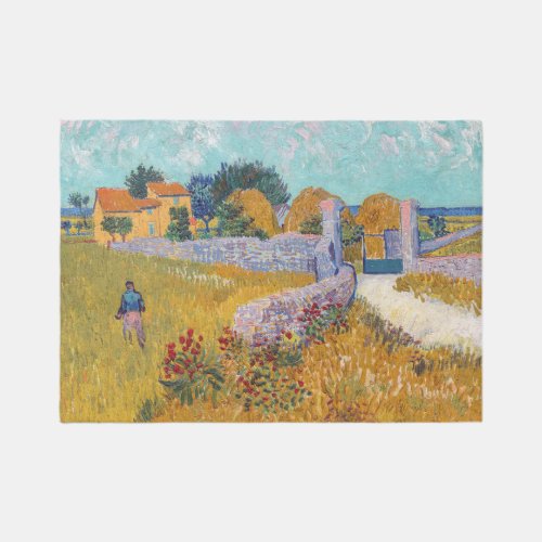 Vincent van Gogh _ Farmhouse in Provence Rug