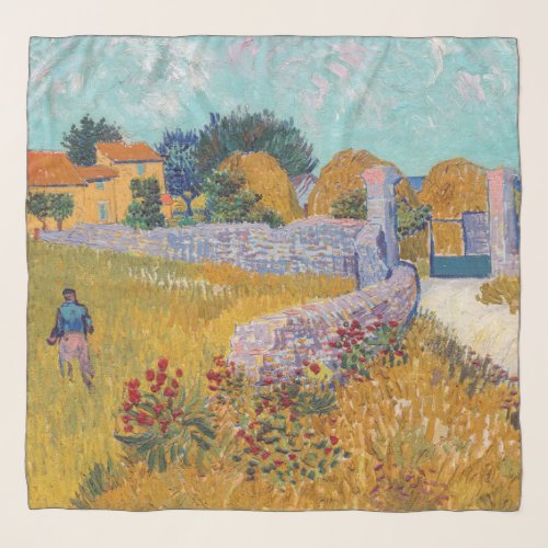 Vincent van Gogh _ Farmhouse in Provence Scarf