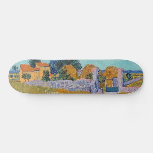 Vincent van Gogh _ Farmhouse in Provence Skateboard