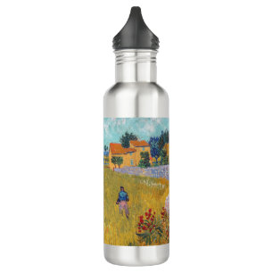Vincent van Gogh - Farmhouse in Provence Stainless Steel Water Bottle