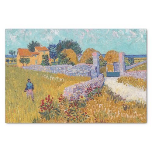 Vincent van Gogh _ Farmhouse in Provence Tissue Paper