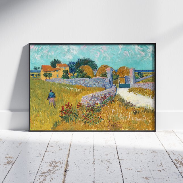 Vincent Van Gogh, Farmhouse in Provence Wall Decal (Creator Uploaded)