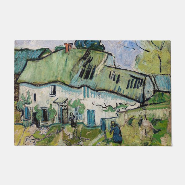 Vincent van Gogh - Farmhouse with Two Figures Doormat (Front)