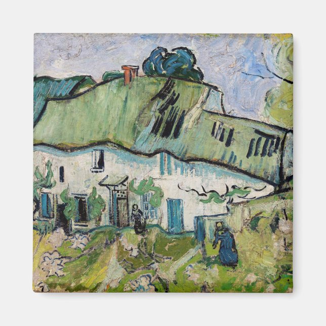Vincent van Gogh - Farmhouse with Two Figures Magnet (Front)