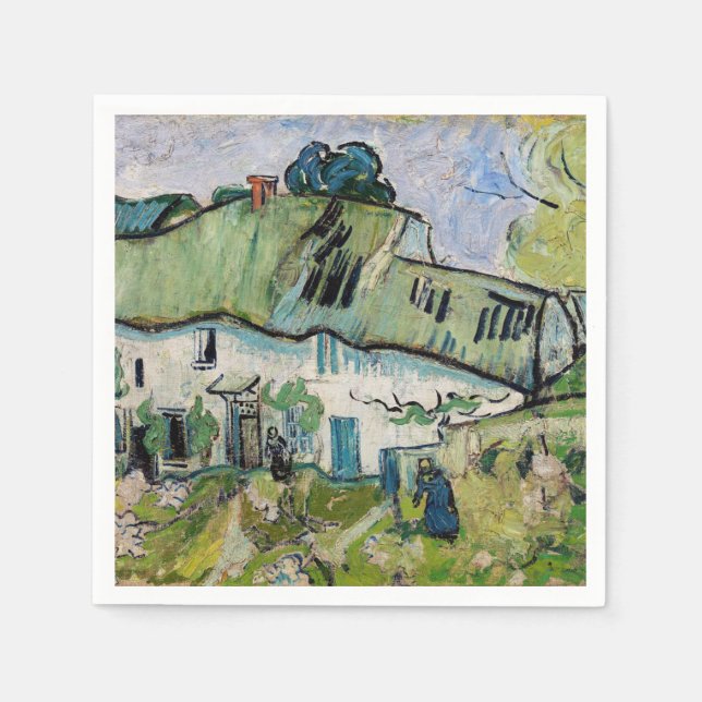 Vincent van Gogh - Farmhouse with Two Figures Napkins (Front)