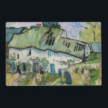 Vincent van Gogh - Farmhouse with Two Figures Placemat<br><div class="desc">Farmhouse with Two Figures - Vincent van Gogh,  1890</div>