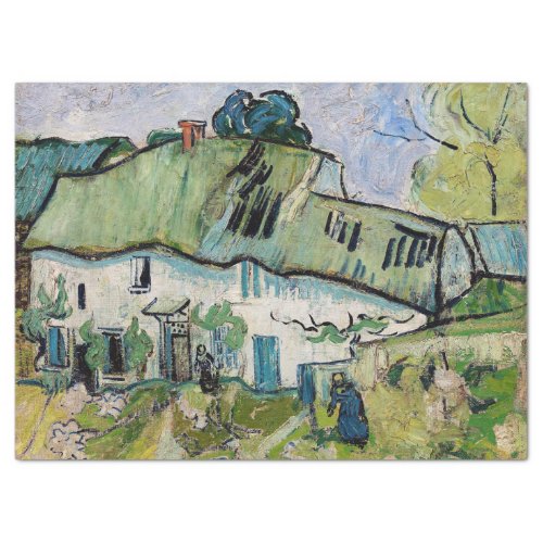 Vincent van Gogh _ Farmhouse with Two Figures Tissue Paper