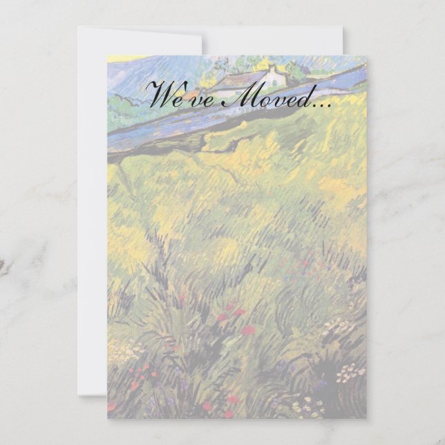 Vincent Van Gogh - Field Of Spring Wheat Announcement (Front)