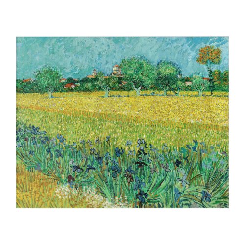 Vincent van Gogh _ Field with Irises near Arles Acrylic Print