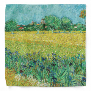 Vincent van Gogh - Field with Irises near Arles Bandana