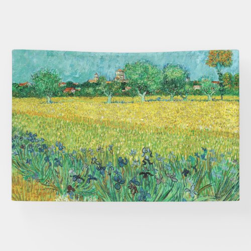 Vincent van Gogh _ Field with Irises near Arles Banner