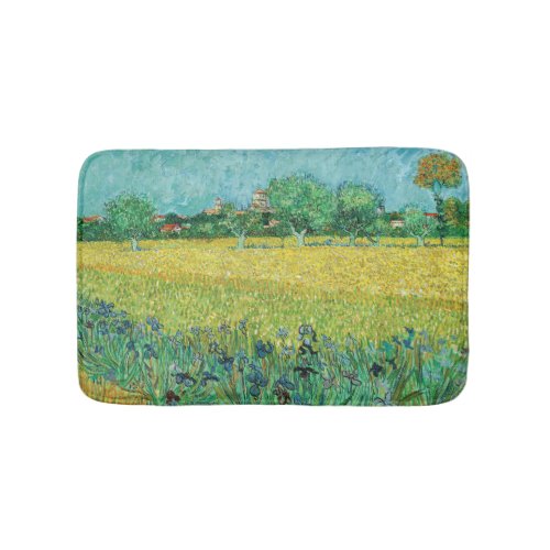 Vincent van Gogh _ Field with Irises near Arles Bath Mat