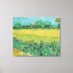 Vincent van Gogh - Field with Irises near Arles Canvas Print