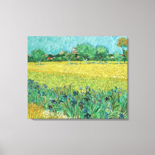 Vincent van Gogh _ Field with Irises near Arles Canvas Print