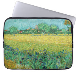 Vincent van Gogh - Field with Irises near Arles Laptop Sleeve