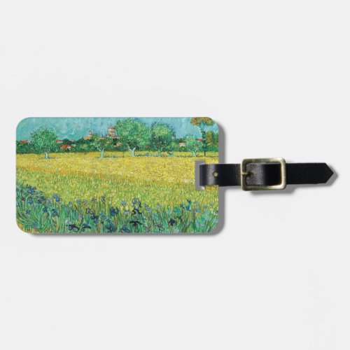 Vincent van Gogh _ Field with Irises near Arles Luggage Tag