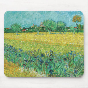 Vincent van Gogh - Field with Irises near Arles Mouse Pad