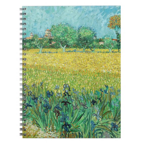 Vincent van Gogh _ Field with Irises near Arles Notebook