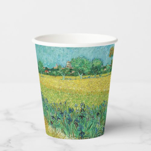 Vincent van Gogh _ Field with Irises near Arles Paper Cups