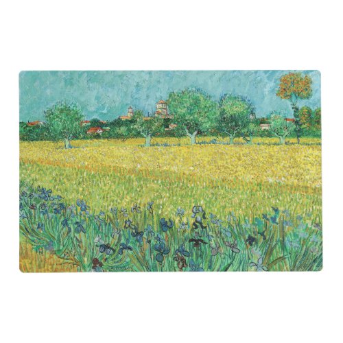 Vincent van Gogh _ Field with Irises near Arles Placemat