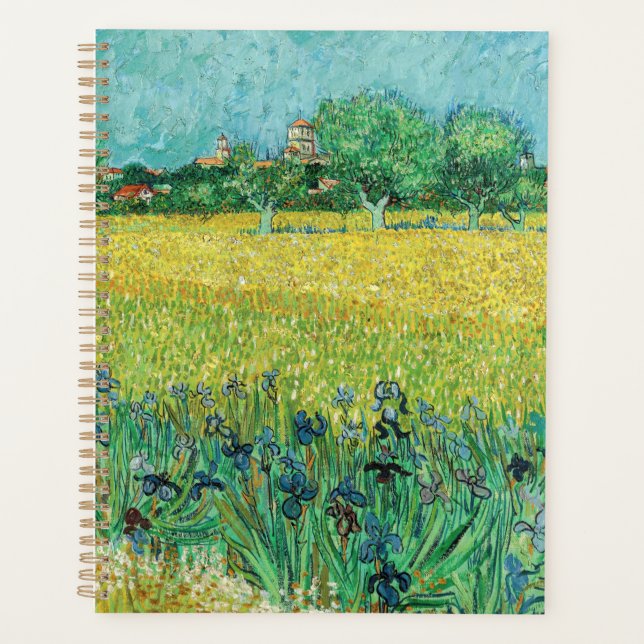 Vincent van Gogh - Field with Irises near Arles Planner (Front)