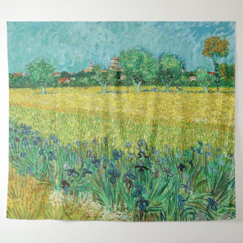 Vincent van Gogh _ Field with Irises near Arles Tapestry