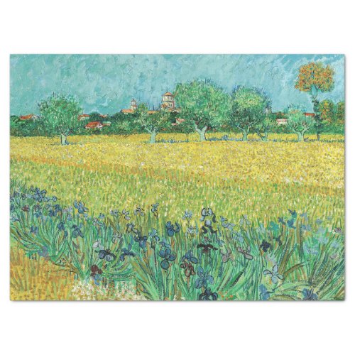 Vincent van Gogh _ Field with Irises near Arles Tissue Paper