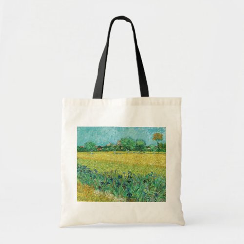 Vincent van Gogh _ Field with Irises near Arles Tote Bag