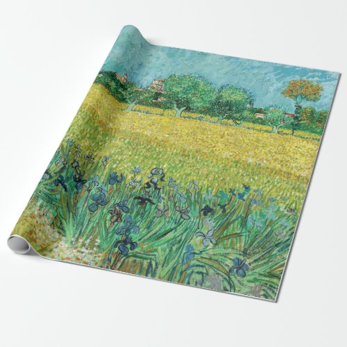Vincent van Gogh _ Field with Irises near Arles Wrapping Paper