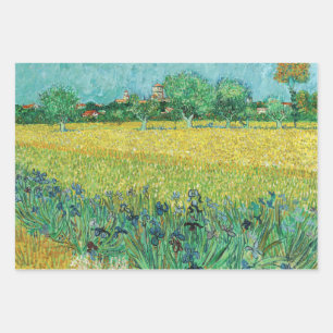 Vincent van Gogh - Field with Irises near Arles Wrapping Paper Sheets