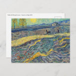 Vincent van Gogh - Field with plowing farmers Postcard<br><div class="desc">Field with plowing farmers / Laboureur dans un champ - Vincent van Gogh,  1889</div>
