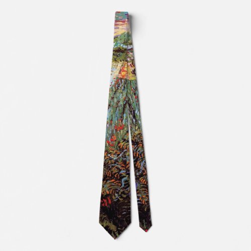 Vincent Van Gogh _ Field With Poppies Fine Art Neck Tie