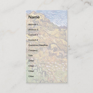 Vincent Van Gogh - Field With Stacks Of Grain Business Card