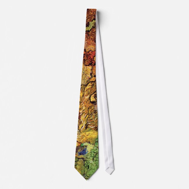 Vincent Van Gogh - Field With Stacks Of Grain Neck Tie (Front)